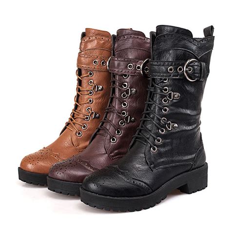 fashion biker boots for women's.